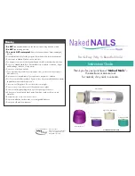 Предварительный просмотр 1 страницы Finishing Touch Naked Nails Instruction Manual