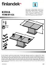 Предварительный просмотр 3 страницы finlandek KOVA FINEST421 Assembling Instruction