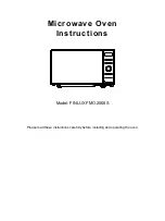 Finlux FMO-2068S Instructions Manual preview