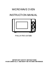 Preview for 1 page of Finlux FMO-2073BS Instruction Manual