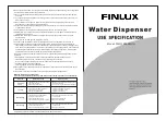 Finlux FWD-1955 Aqua Quick Start Manual предпросмотр