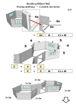 Preview for 5 page of Finn Art Blockhaus Double grillkota 9m2 Assembly Instruction Manual