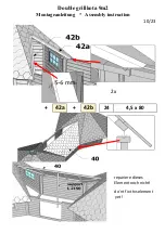 Preview for 11 page of Finn Art Blockhaus Double grillkota 9m2 Assembly Instruction Manual