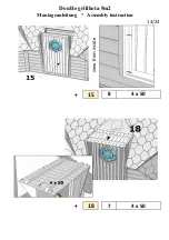 Preview for 14 page of Finn Art Blockhaus Double grillkota 9m2 Assembly Instruction Manual