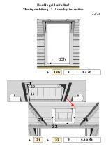 Preview for 23 page of Finn Art Blockhaus Double grillkota 9m2 Assembly Instruction Manual