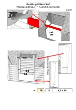 Preview for 13 page of Finn Art Blockhaus Double grillkota Assembly Instructions Manual