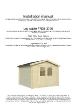 Preview for 4 page of Finn Art Blockhaus FR28-3030 Installation Manual