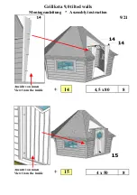 Preview for 10 page of Finn Art Blockhaus Grillkota 9.0 Assembly Instruction Manual