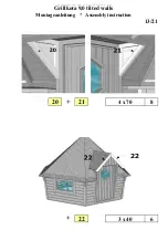 Preview for 14 page of Finn Art Blockhaus Grillkota 9 Assembly Instructions Manual