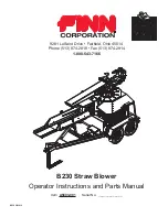 Finn A5803-001 Operator Instructions And Parts Manual preview