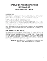 Preview for 13 page of Finn BARK BLOWER BB-1208 Parts And Operator'S Manual