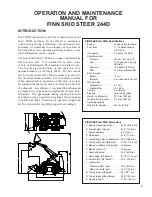 Предварительный просмотр 9 страницы Finn EAGLE 244D Parts And Operator'S Manual