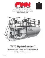 Finn HydroSeeder T170 ML Operator Instructions And Parts Manual preview