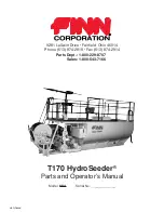 Finn HydroSeeder T170 SSA Parts And Operator'S Manual preview