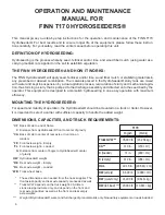 Preview for 12 page of Finn HydroSeeder T170 Parts And Operator'S Manual