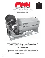 Preview for 1 page of Finn HydroSeeder T30 Operator Instructions And Parts Manual