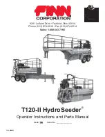 Finn T120-II HydroSeeder Operator Instructions And Parts Manual preview