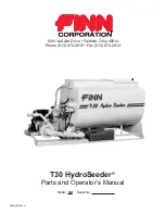 Finn T30 HydroSeeder SD Parts And Operator'S Manual preview