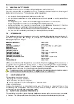 Preview for 7 page of FIOCCHETTI ECT-F TOUCH User And Maintenance Manual