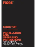 Fiore FI310 Installation And Operating Instructions Manual preview