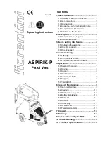 FIORENTINI ASPIRIK-P Operating Instructions Manual preview