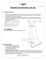 Preview for 6 page of FIORENTINI CARPETFOAM-18 Operator'S Manual