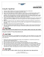 Preview for 8 page of FIORENTINI CARPETFOAM-18 Operator'S Manual