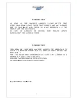 Preview for 3 page of FIORENTINI DE LUXE 43B Operator'S Manual