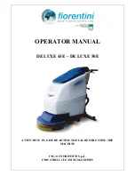 FIORENTINI DE LUXE 43E Operator'S Manual предпросмотр