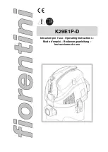 Preview for 1 page of FIORENTINI K28D Operating Instructions Manual