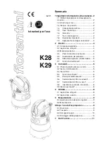 Preview for 2 page of FIORENTINI K28D Operating Instructions Manual