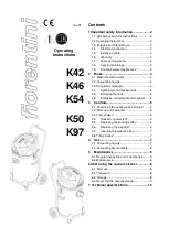 Preview for 12 page of FIORENTINI K42D Instructions For Use Manual