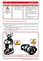 Preview for 18 page of Fiorenzato F64 E XG Manual For Installation, Use And Maintenance