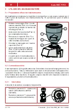 Preview for 22 page of Fiorenzato F64 E XG Manual For Installation, Use And Maintenance