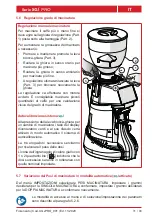 Preview for 31 page of Fiorenzato F64 E XG Manual For Installation, Use And Maintenance