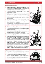 Preview for 39 page of Fiorenzato F64 E XG Manual For Installation, Use And Maintenance