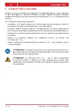 Preview for 42 page of Fiorenzato F64 E XG Manual For Installation, Use And Maintenance