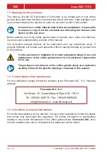 Preview for 48 page of Fiorenzato F64 E XG Manual For Installation, Use And Maintenance