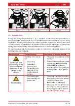 Preview for 59 page of Fiorenzato F64 E XG Manual For Installation, Use And Maintenance