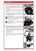 Preview for 77 page of Fiorenzato F64 E XG Manual For Installation, Use And Maintenance