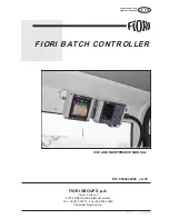 Fiori BATCH CONTROLLER Use And Maintenance Manual preview