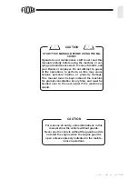 Preview for 3 page of Fiori D 70 SL Use And Maintenance Manual
