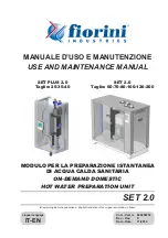 fiorini SET 2.0 - 100 Use And Maintenance Manual preview