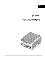 Preview for 1 page of Fiplex DHS Series User & Installation Manual