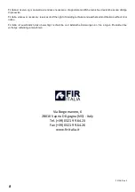 Preview for 8 page of Fir Italia 8544138 Manual