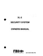 Fire Burglary Instruments XL-3 Owner'S Manual preview