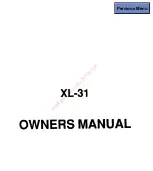 Предварительный просмотр 1 страницы Fire Burglary XL-31 Series Owner'S Manual