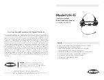 Preview for 1 page of Fire Com UH-15 Quick Start Manual