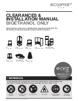 Preview for 1 page of Fire Company EcoSmart Fire Cyl Clearances And Installation Manual