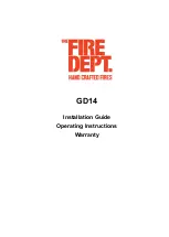 Preview for 1 page of Fire dept GD14 1000 Installation Manual Operating Instructions Warranty